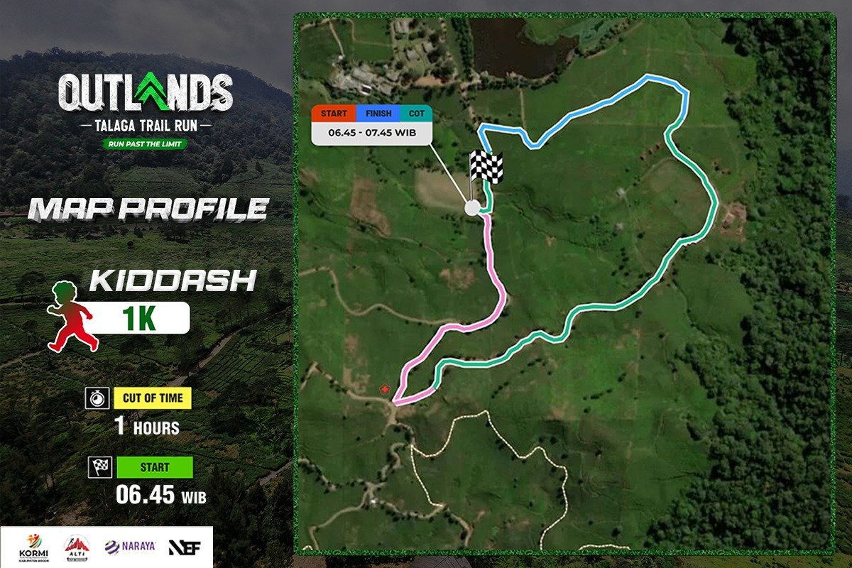 Route Map Kids Dash 1K